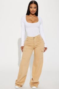 Tania Ribbed Bodysuit - White sold by Fashion Nova