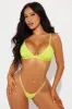 Light As A Feather Microfiber Triangle Bralette - Lime sold by Fashion Nova