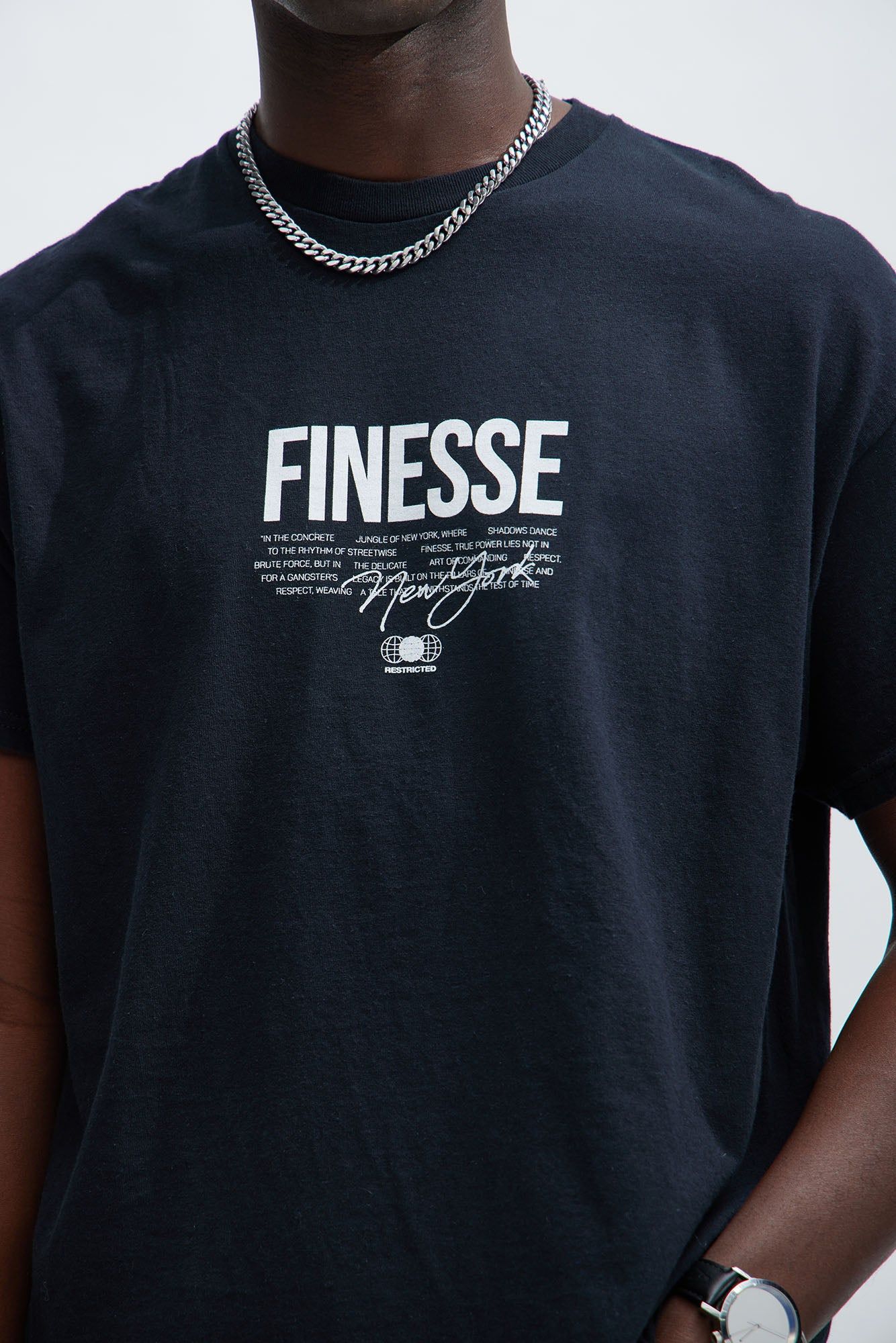 Finesse NYC Short Sleeve Tee - Black sold by Fashion Nova product image thumbnail 3