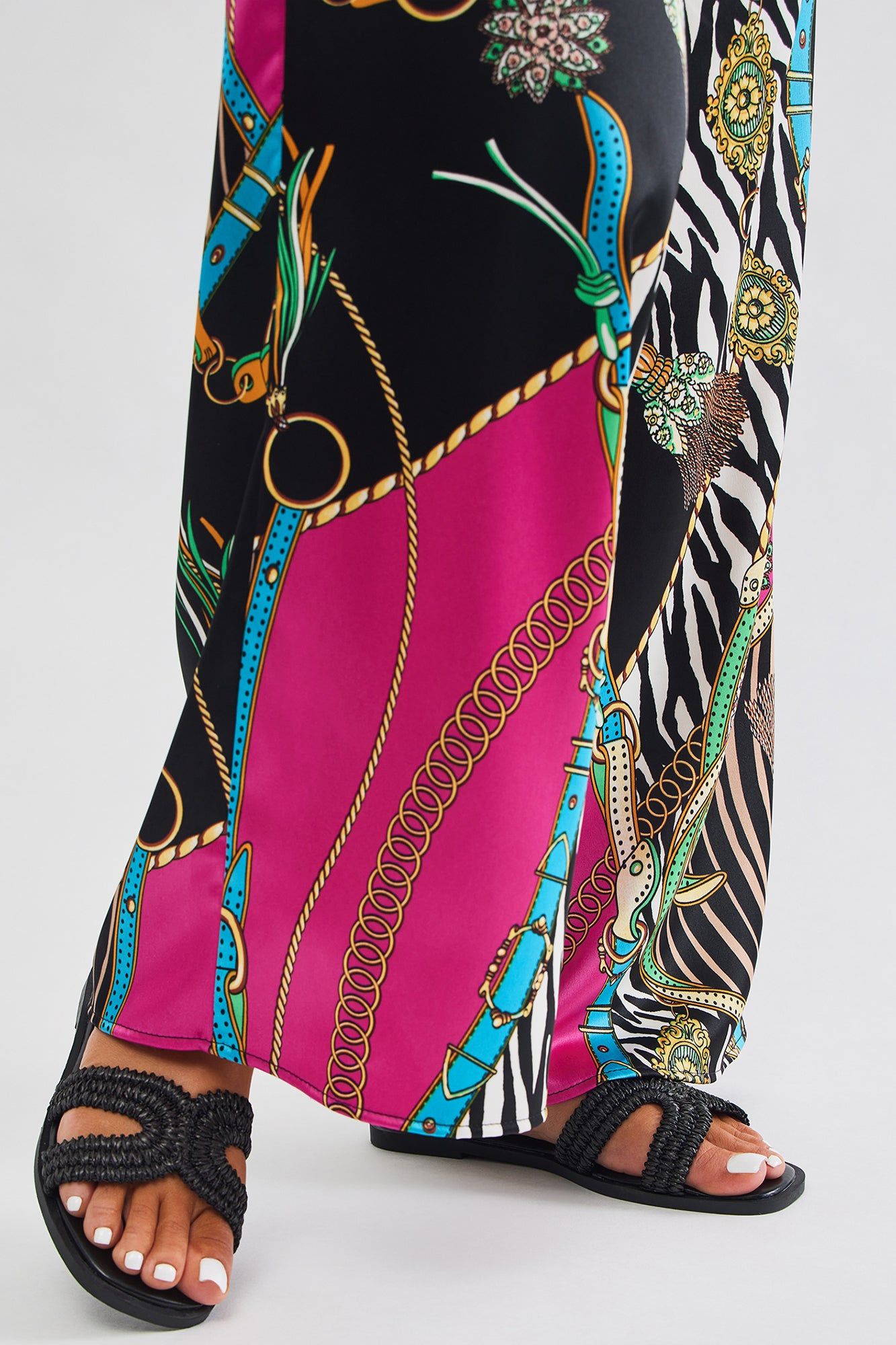 Poolside Babe Flat Sandals - Black sold by Fashion Nova product image thumbnail 2