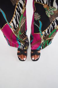 Poolside Babe Flat Sandals - Black sold by Fashion Nova