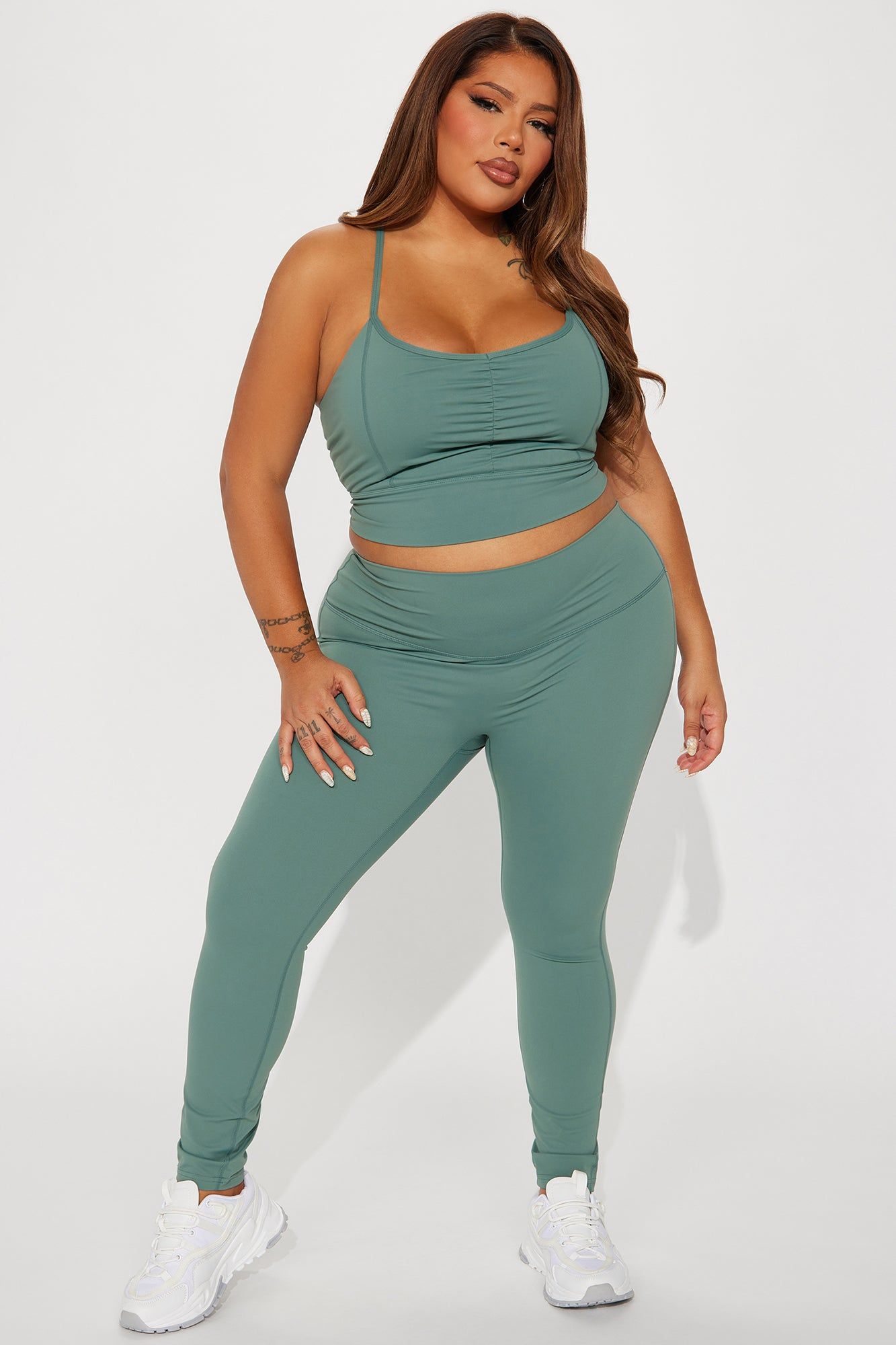 Hot Yoga Club Active Set - Sage sold by Fashion Nova product image thumbnail 4