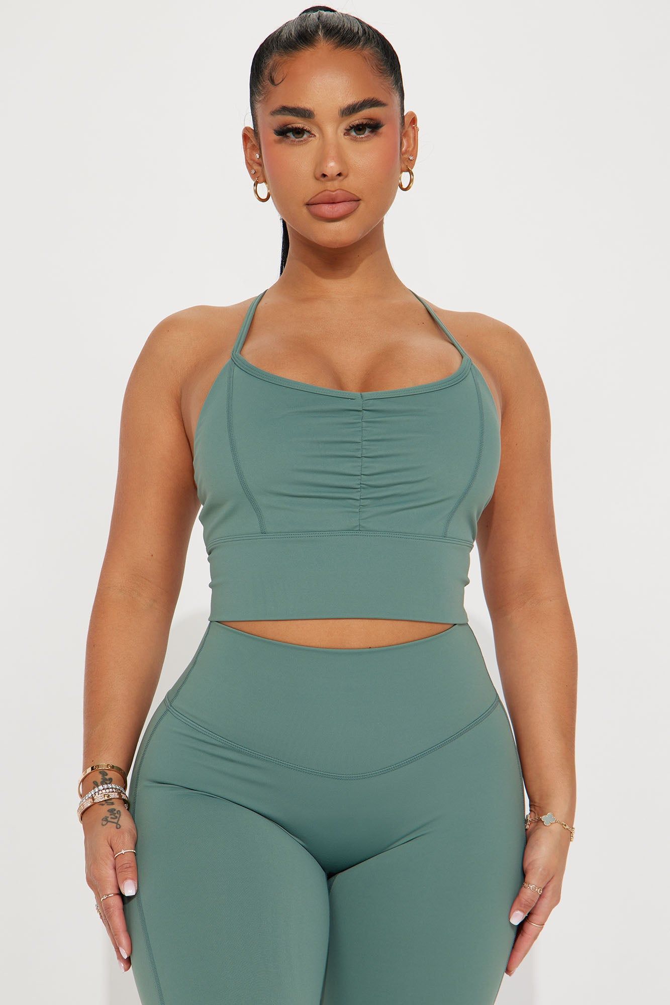 Hot Yoga Club Active Set - Sage sold by Fashion Nova product image thumbnail 2