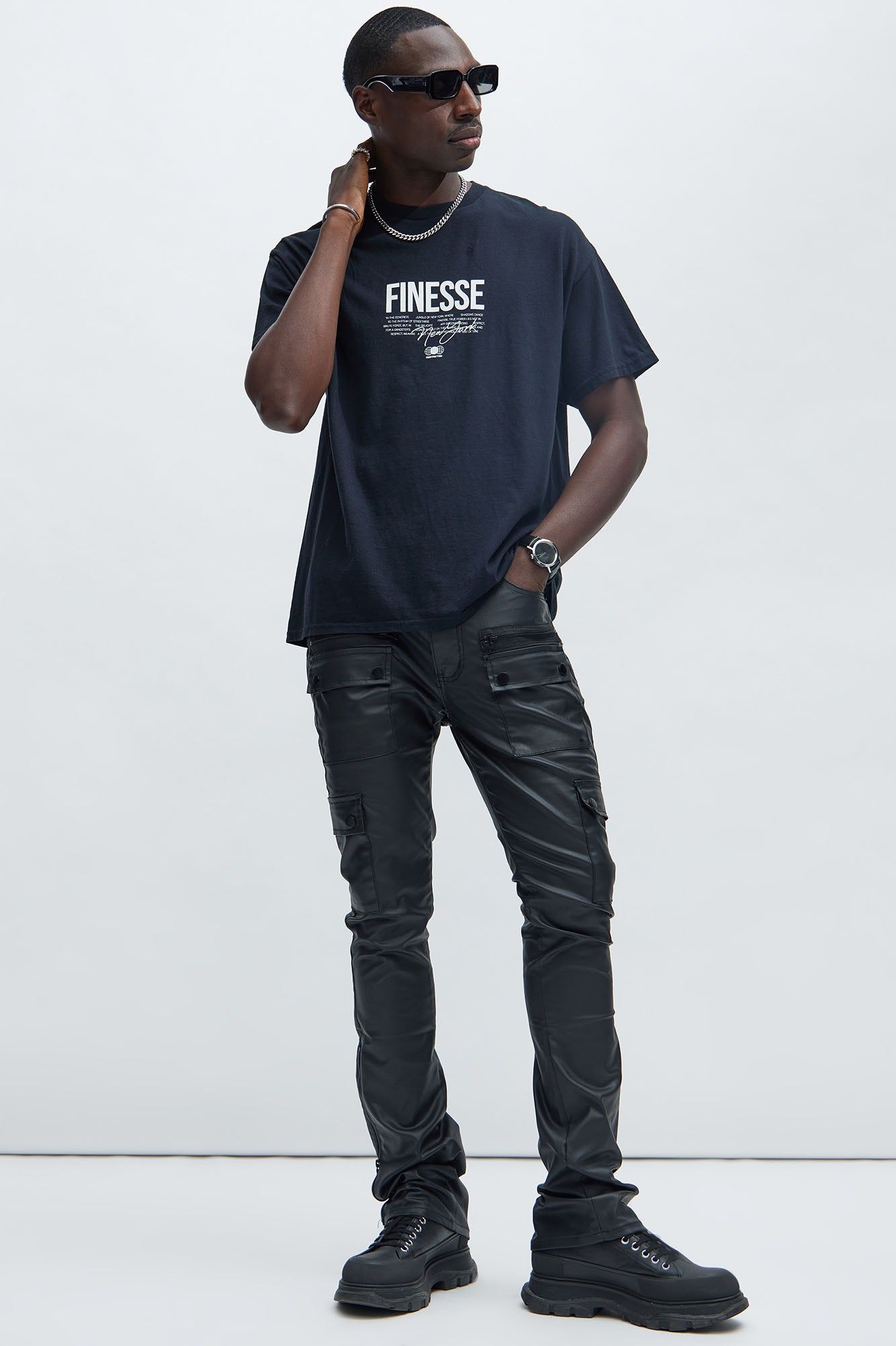 Finesse NYC Short Sleeve Tee - Black sold by Fashion Nova product image thumbnail 2