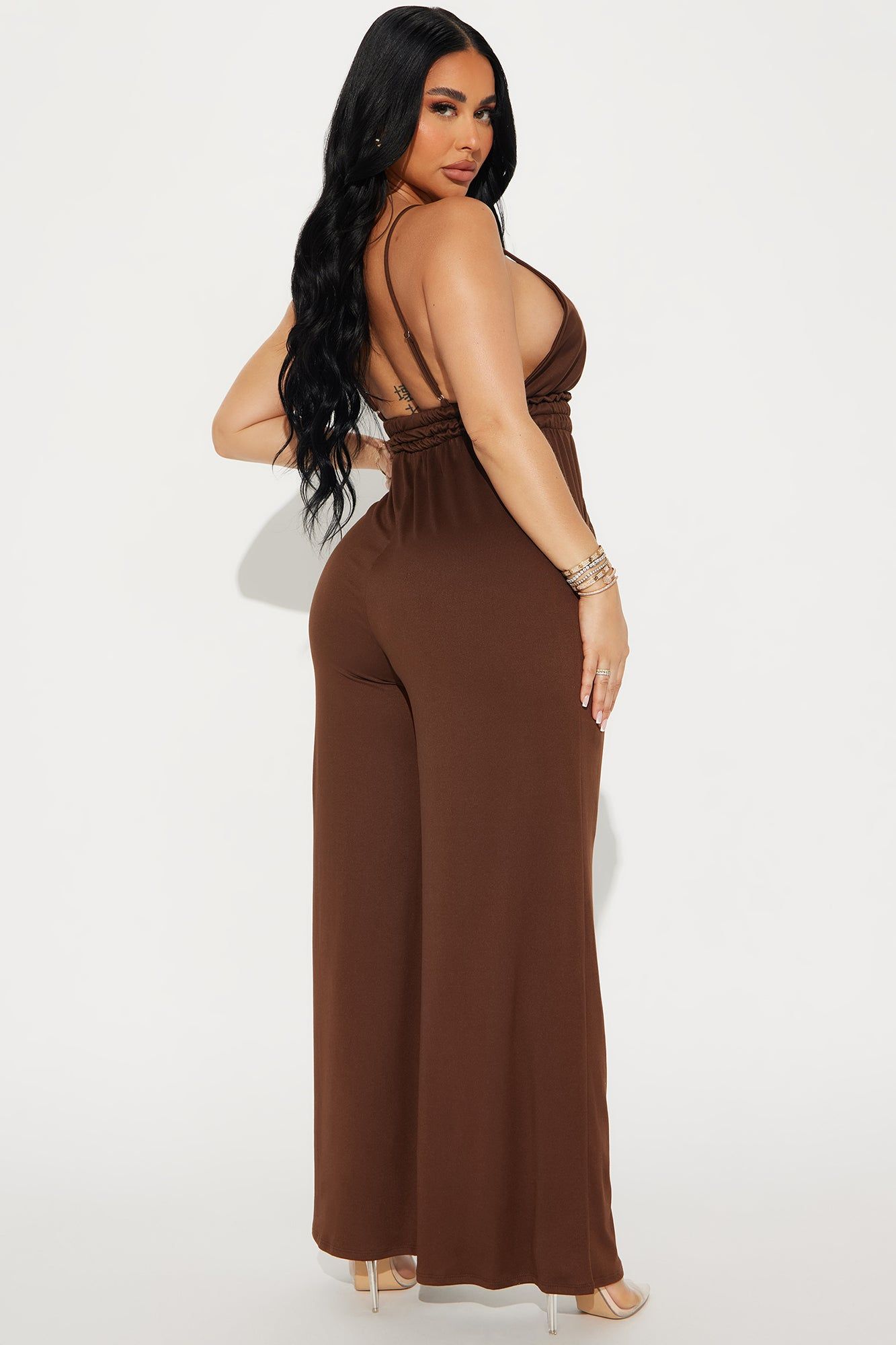 Lounge With Us Jumpsuit - Brown sold by Fashion Nova product image thumbnail 3