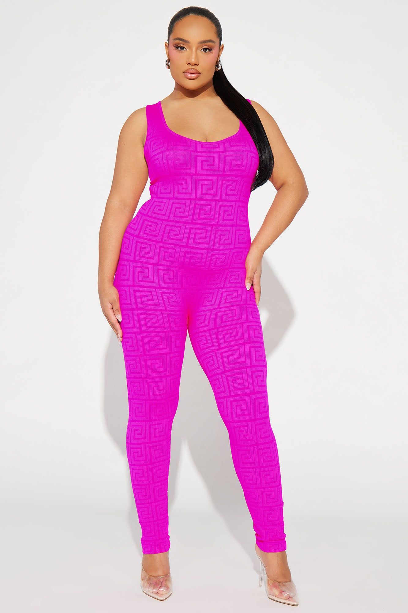 Jordan Seamless Jumpsuit - Pink sold by Fashion Nova