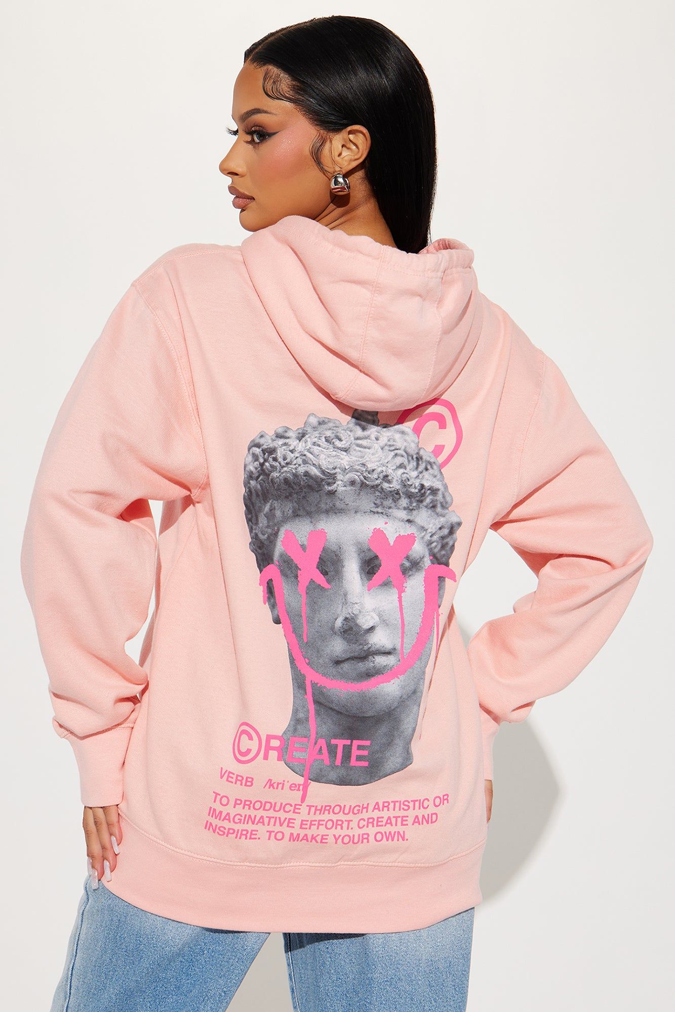 Create Art Hoodie - Pink sold by Fashion Nova product image thumbnail 3