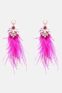 Festive Babe Earrings - Pink sold by Fashion Nova