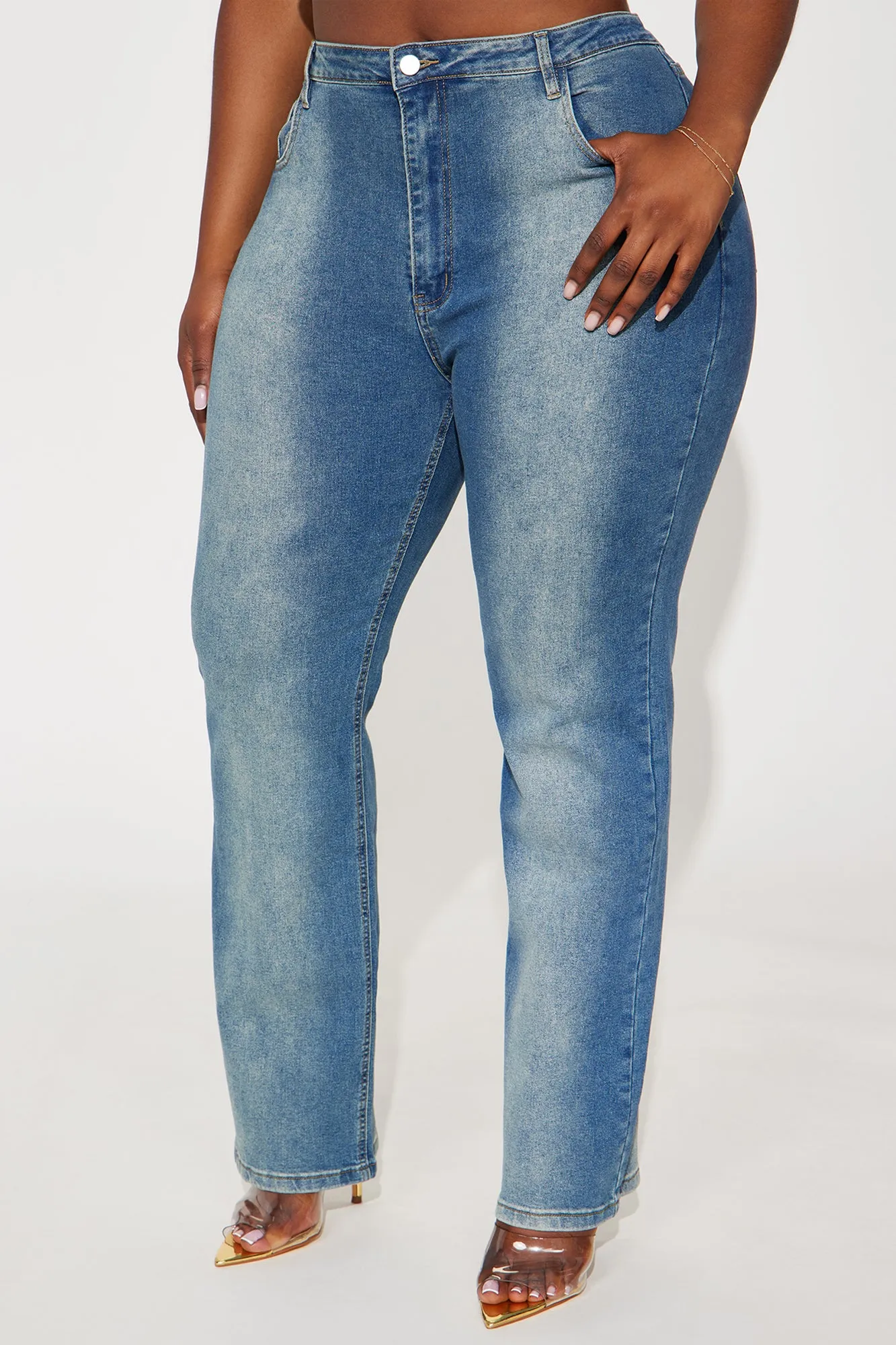 The Best Of Me Stretch Slim Straight Leg Jeans - Dark Wash sold by Fashion Nova product image thumbnail 5