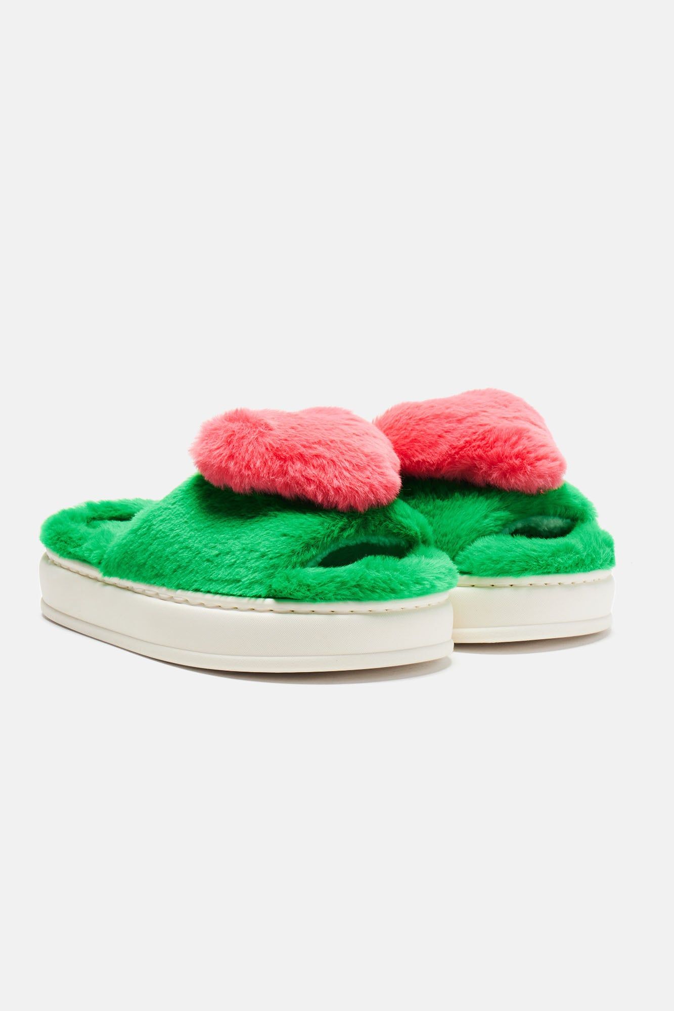 Zoey Heart Slippers - Green sold by Fashion Nova product image thumbnail 4