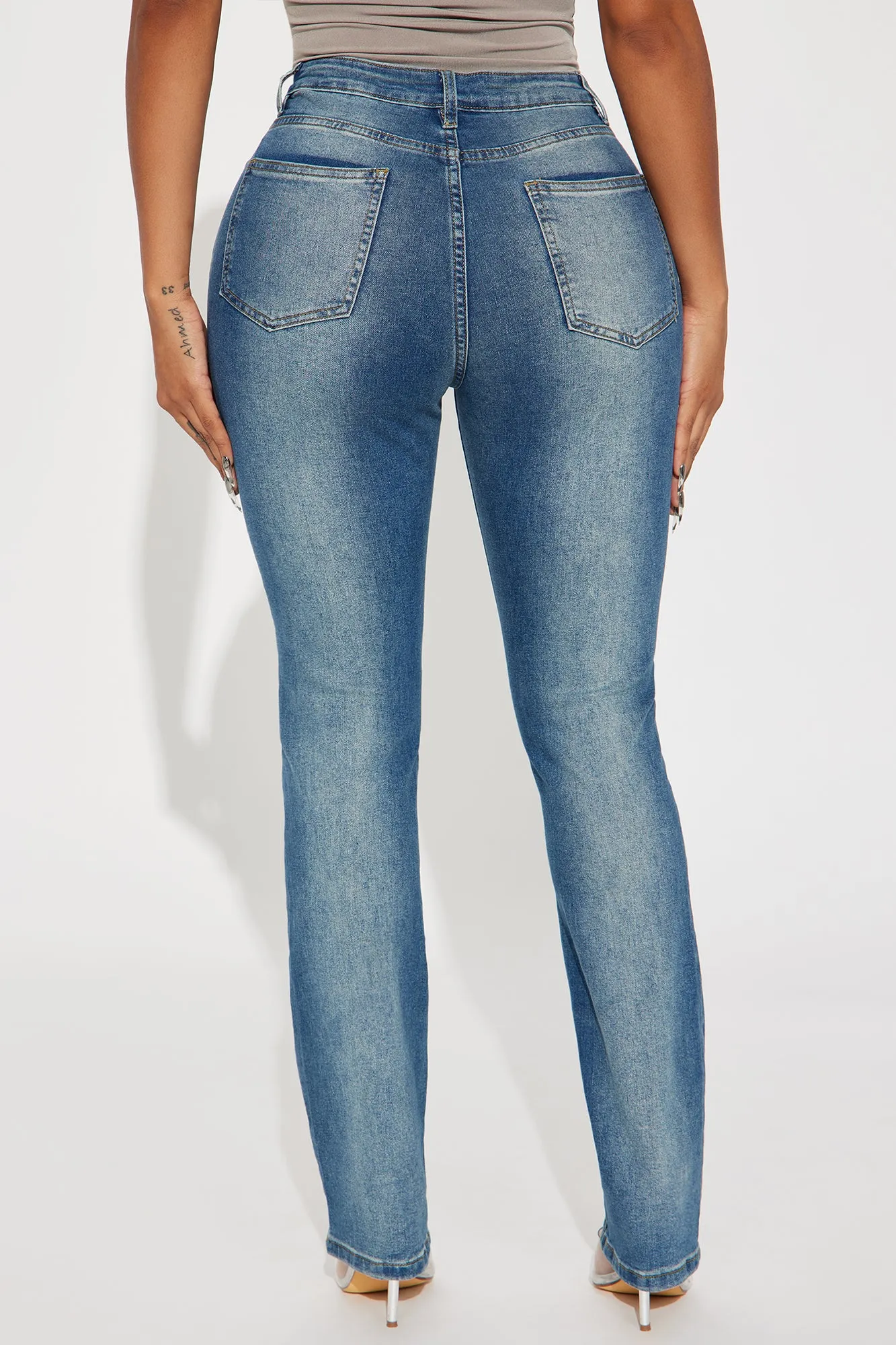 The Best Of Me Stretch Slim Straight Leg Jeans - Dark Wash sold by Fashion Nova product image thumbnail 3