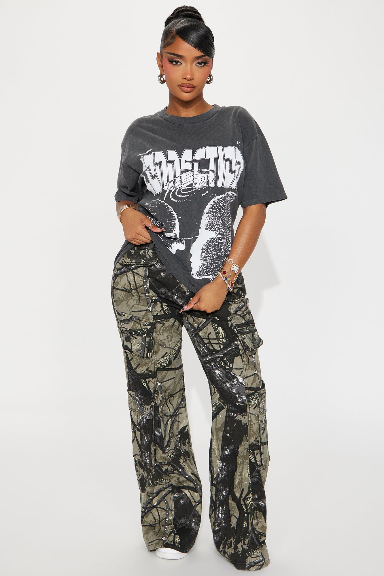 Connection Washed Tee - Black Wash sold by Fashion Nova product image thumbnail 3