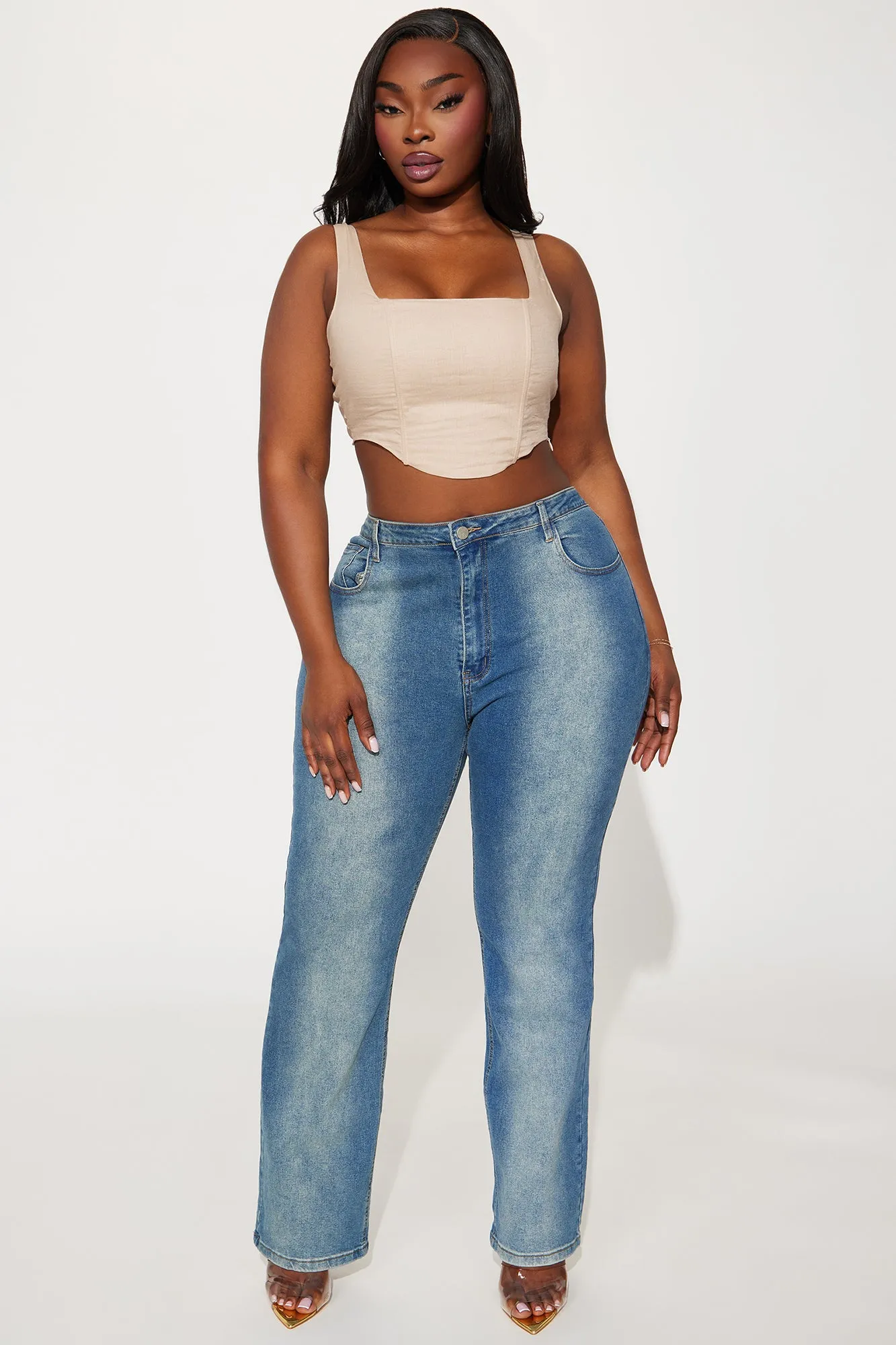 The Best Of Me Stretch Slim Straight Leg Jeans - Dark Wash sold by Fashion Nova product image thumbnail 4