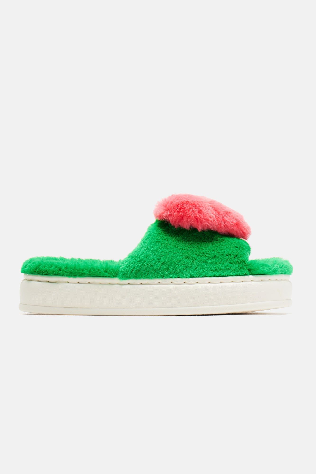 Zoey Heart Slippers - Green sold by Fashion Nova product image thumbnail 2