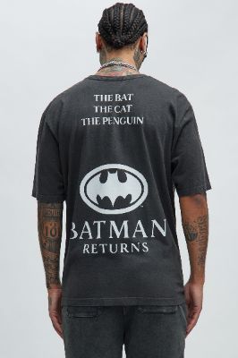 Batman Returns Oversized Short Sleeve Tee - Black sold by Fashion Nova