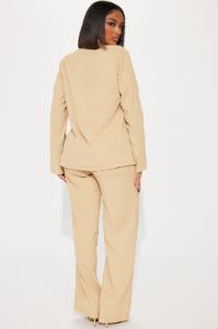 Office Vibe Blazer Pant Set - Taupe sold by Fashion Nova