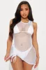 Memories On The Beach Cover Up Dress - White sold by Fashion Nova