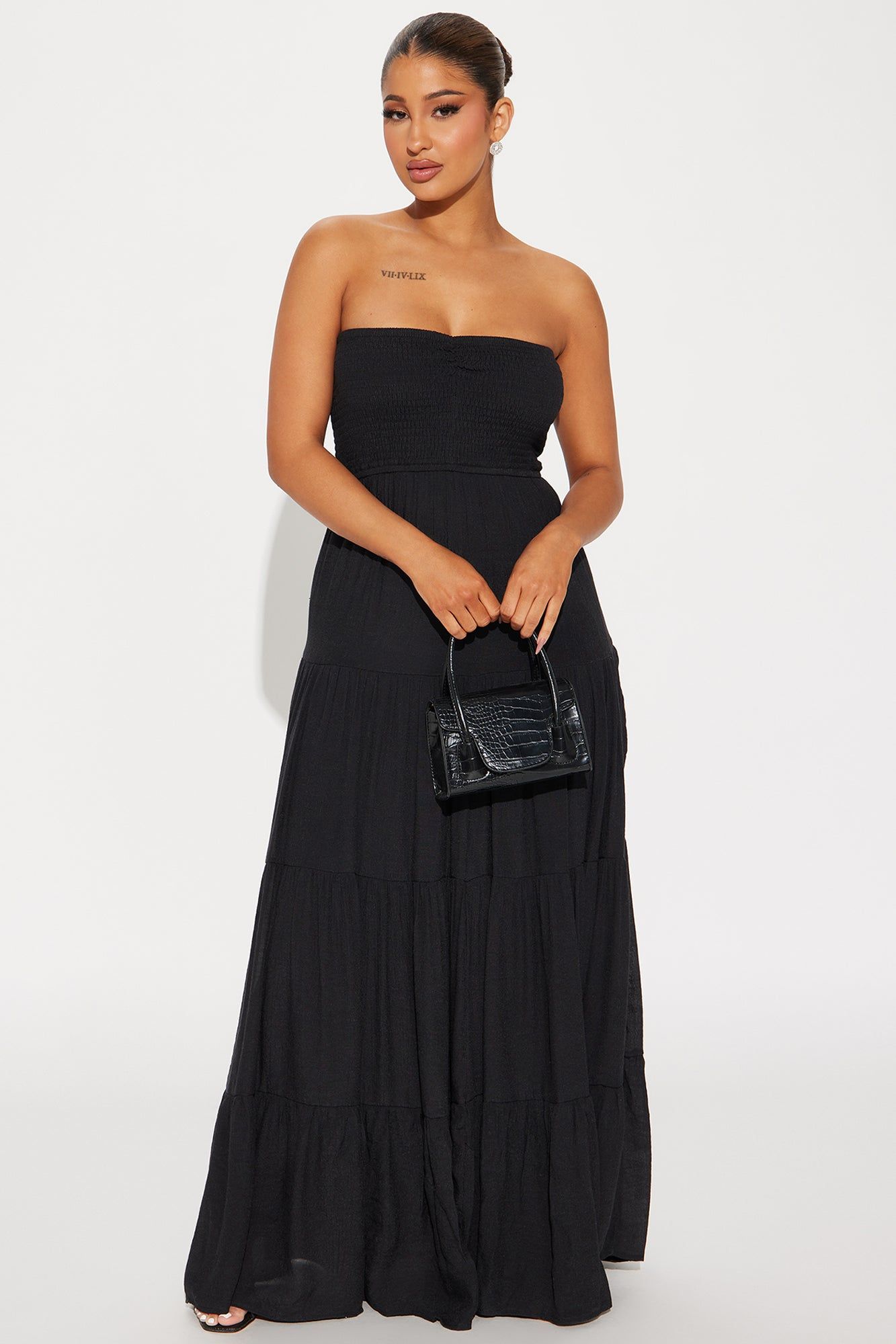 Juliette Tube Maxi Dress - Black sold by Fashion Nova