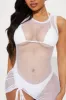 Memories On The Beach Cover Up Dress - White sold by Fashion Nova