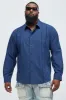 Ivy League Dress Shirt - Navy sold by Fashion Nova