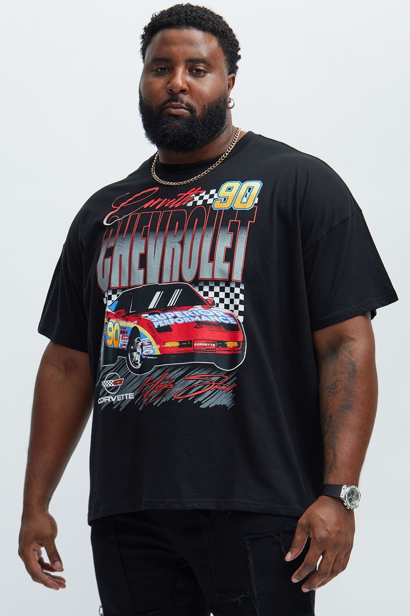Chevrolet 1990 Corvette Oversized Short Sleeve Tee - Black sold by Fashion Nova product image thumbnail 3