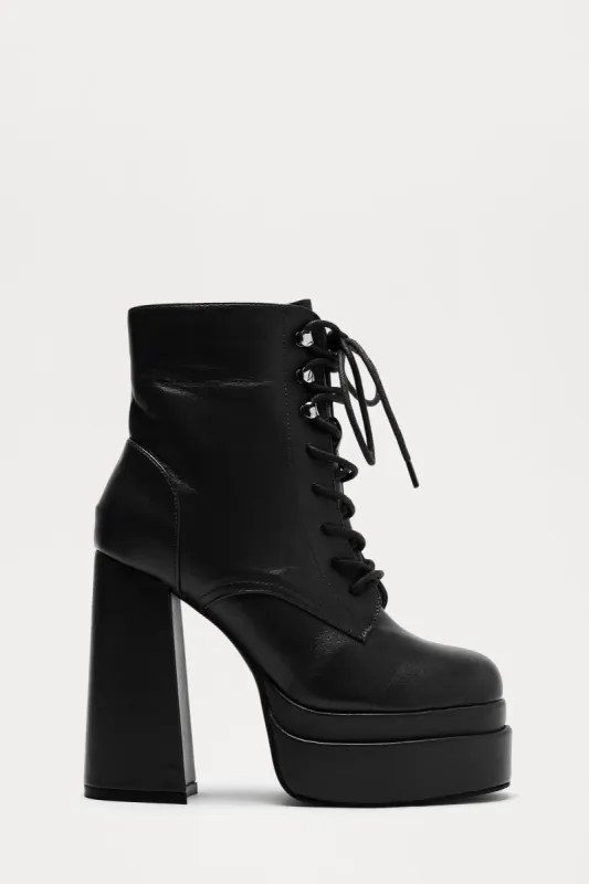 Jet Platform Booties - Black sold by Fashion Nova