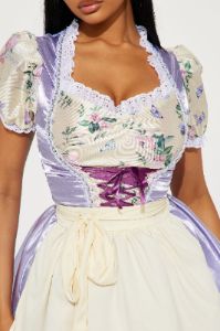 Lost Sheep Shepherdess 4 Piece Costume Set - Lavender/combo sold by Fashion Nova