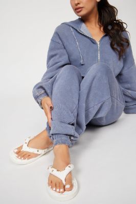 Divine Basic Flip Flops - White made by Fashion Nova