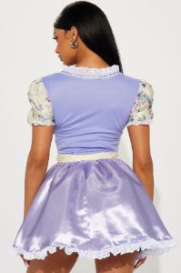 Lost Sheep Shepherdess 4 Piece Costume Set - Lavender/combo sold by Fashion Nova