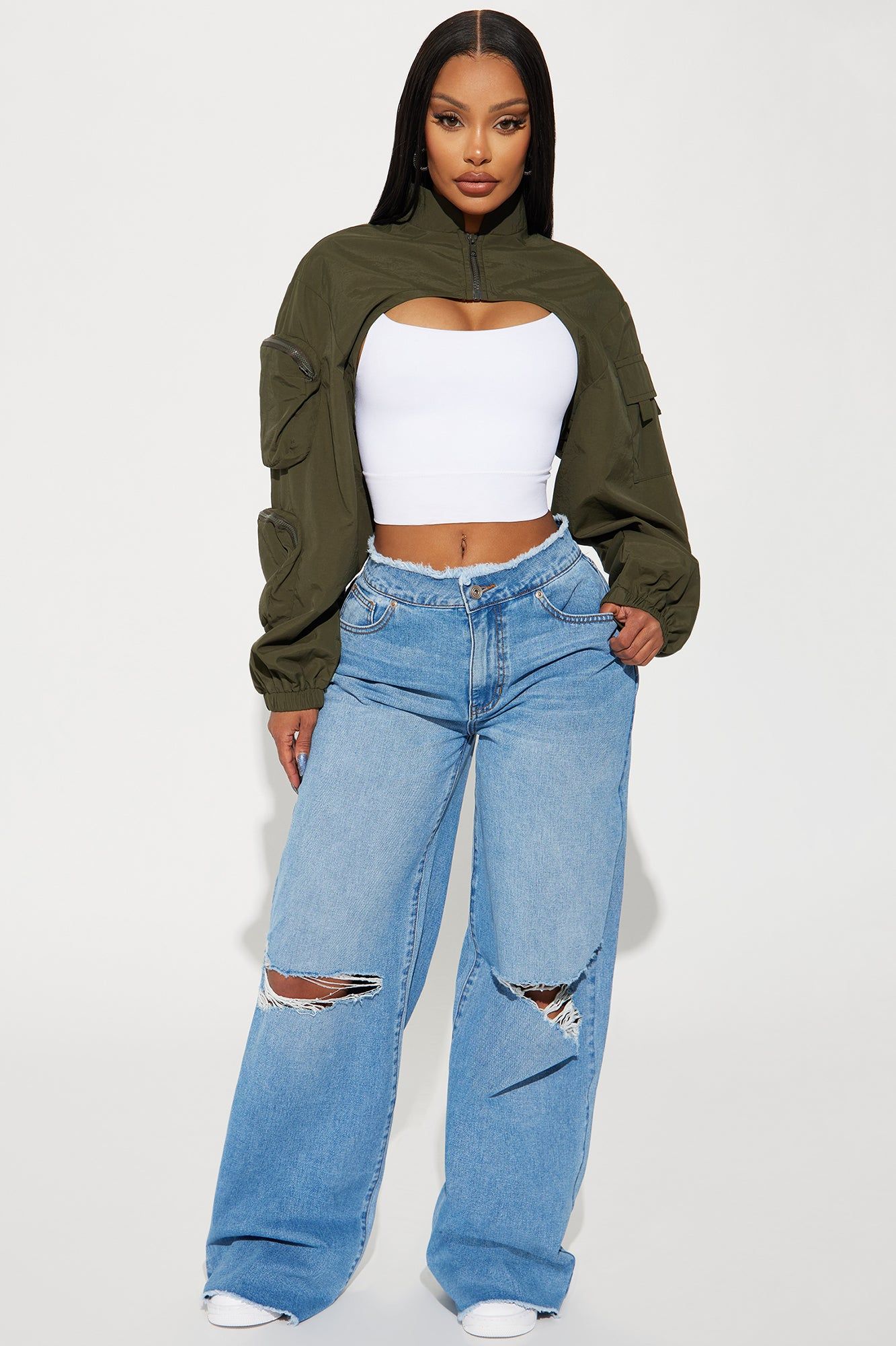 Ramona Ripped Loose Jeans - Light Wash sold by Fashion Nova product image thumbnail 2