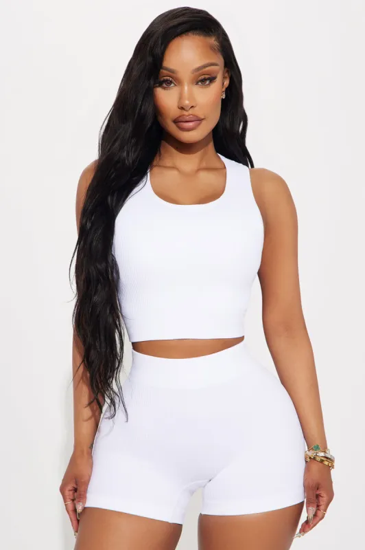 Beach Body Effortless Seamless Sports Bra - White sold by Fashion Nova