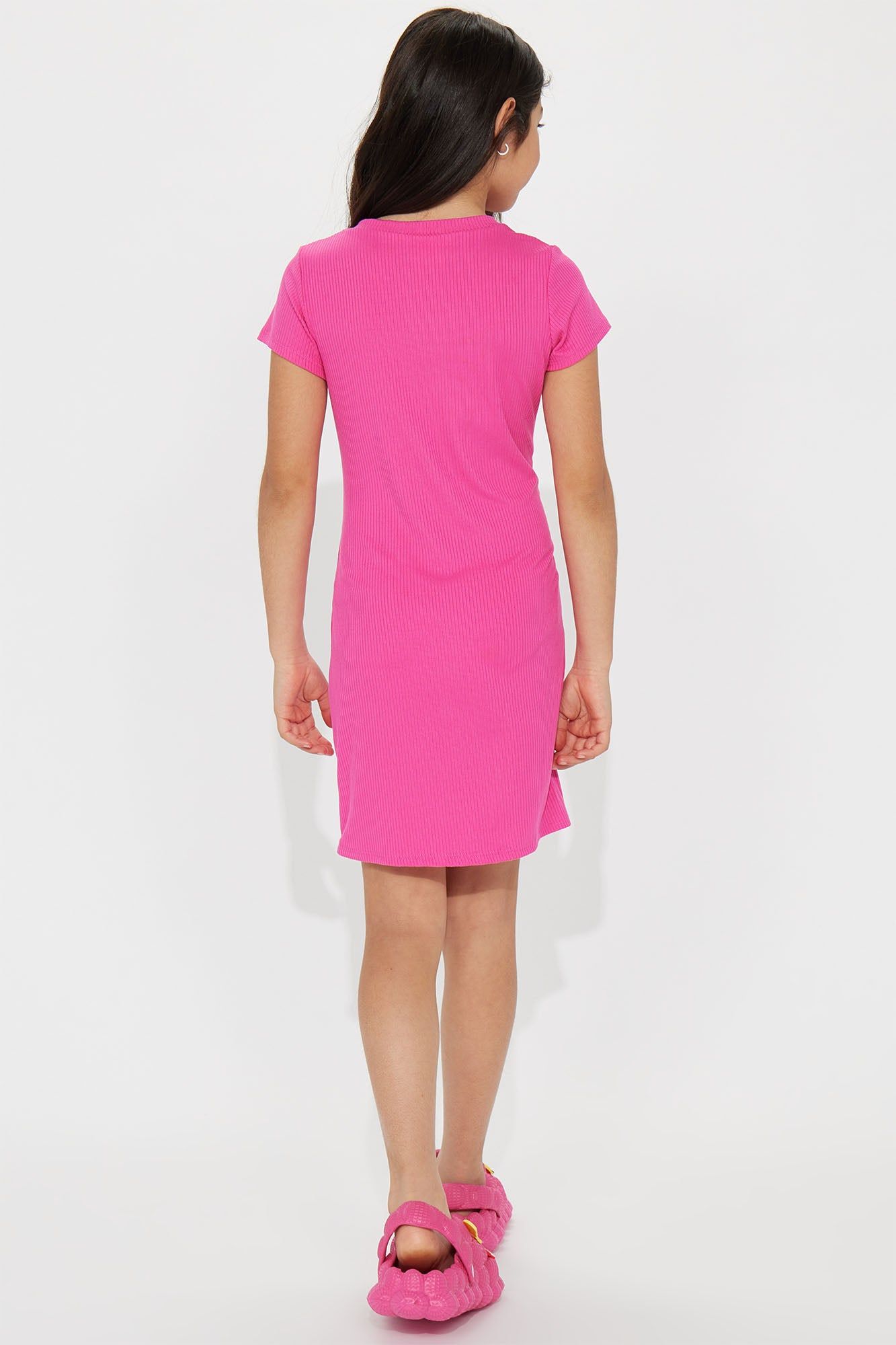 Mini Always The Spotlight Rib Knit Mini Dress - Fuchsia sold by Fashion Nova product image thumbnail 3