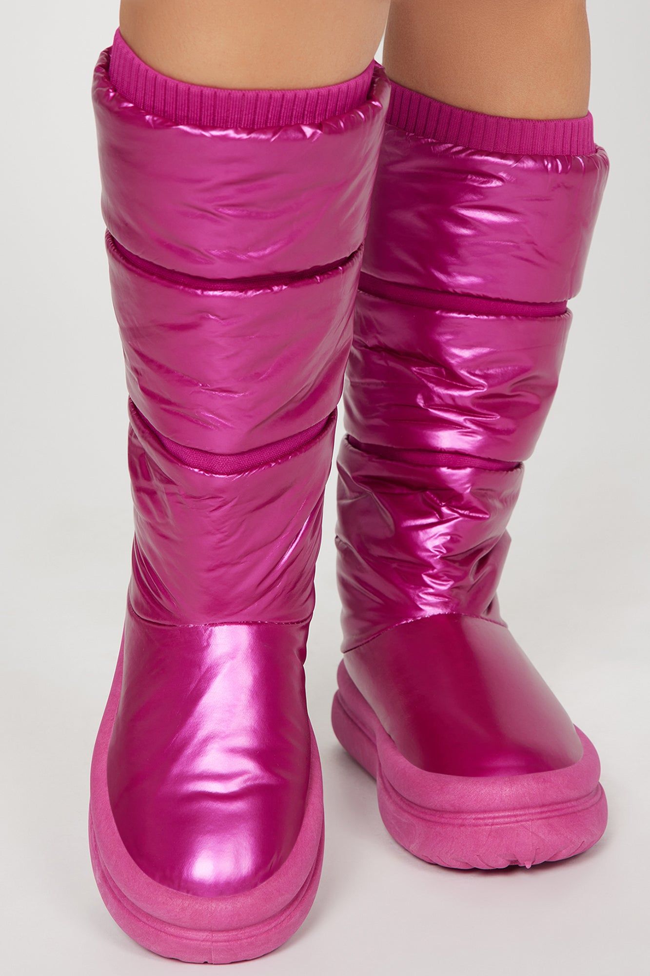 Snow Glam Puffer Boots - Hot Pink sold by Fashion Nova product image thumbnail 2