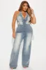 Demie Denim Jumpsuit - Medium Wash sold by Fashion Nova