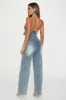 Demie Denim Jumpsuit - Medium Wash sold by Fashion Nova