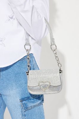 Mini Special To You Handbag - Silver sold by Fashion Nova