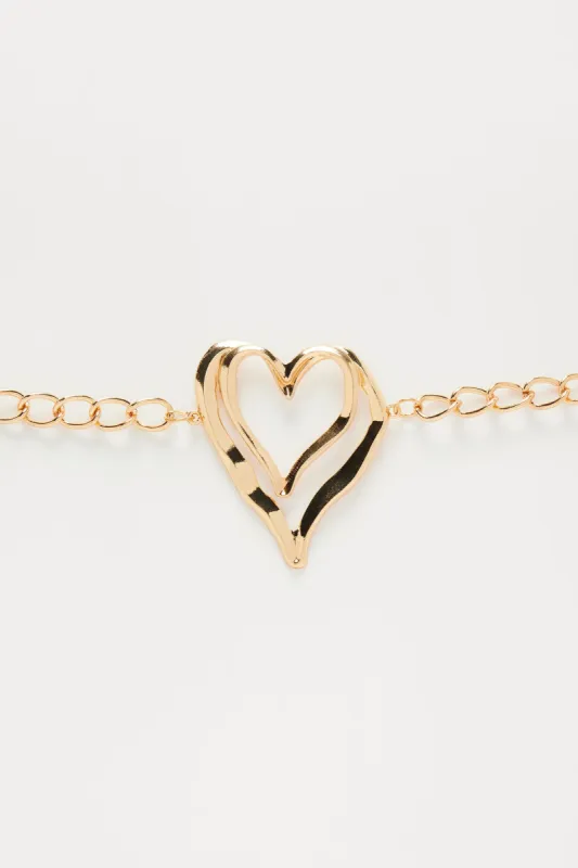 Love Or Lust Choker Necklace - Gold sold by Fashion Nova