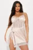 Our Little Secret Satin Mini Dress - Blush sold by Fashion Nova