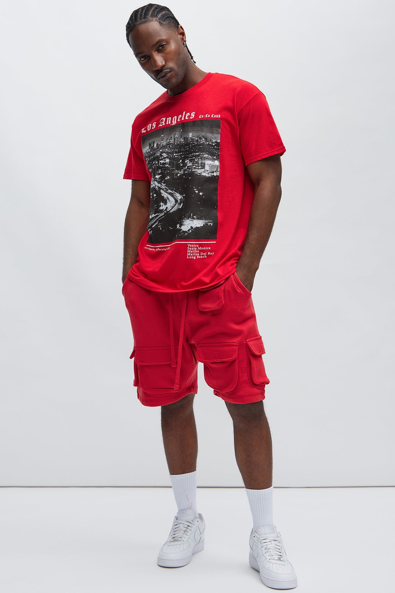 LA City Lights Short Sleeve Tee - Red sold by Fashion Nova product image thumbnail 2