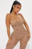 With Love Embellished Seamless Jumpsuit - Brown sold by Fashion Nova