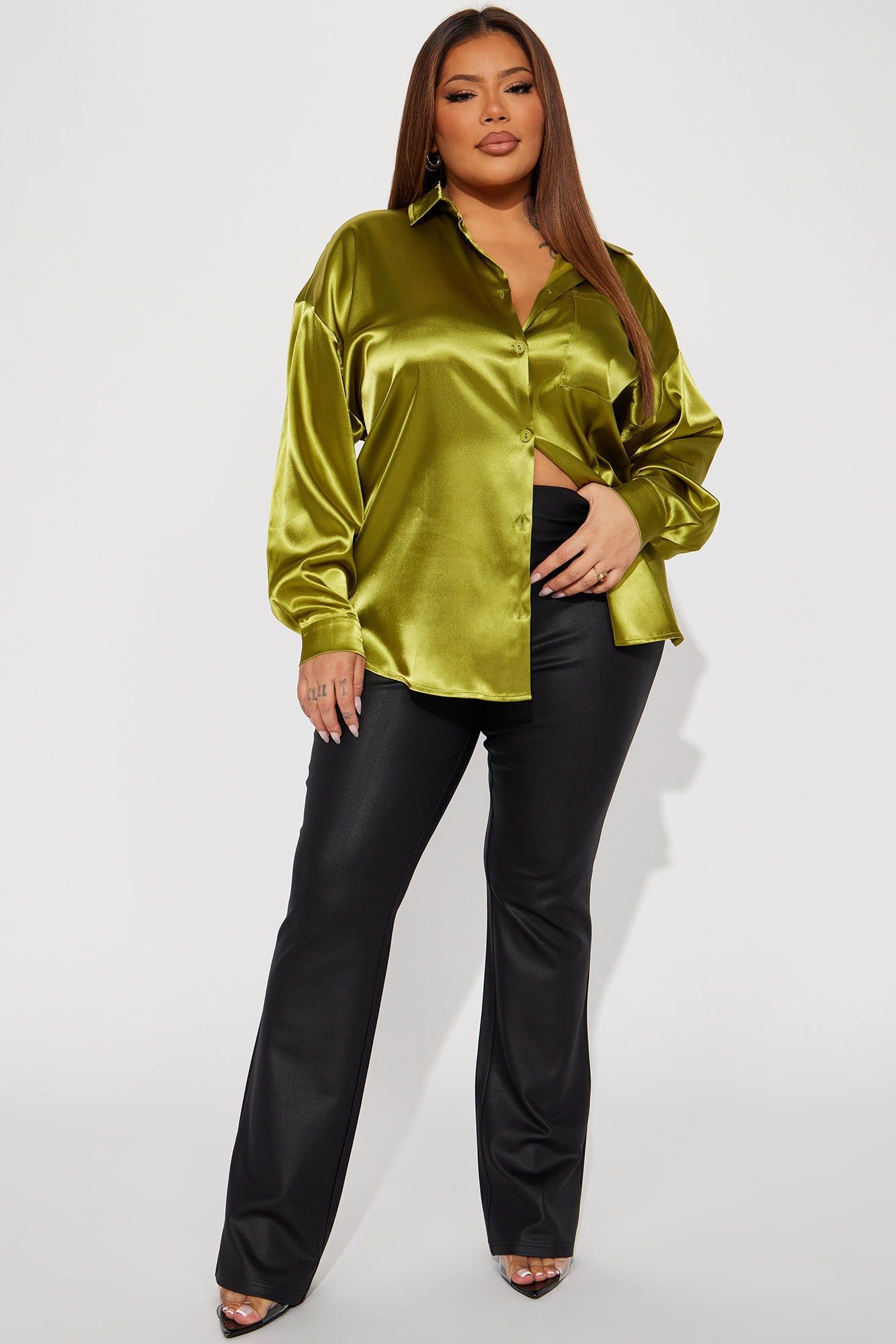 On The Go Textured Wide Leg Pant - Black sold by Fashion Nova product image thumbnail 4