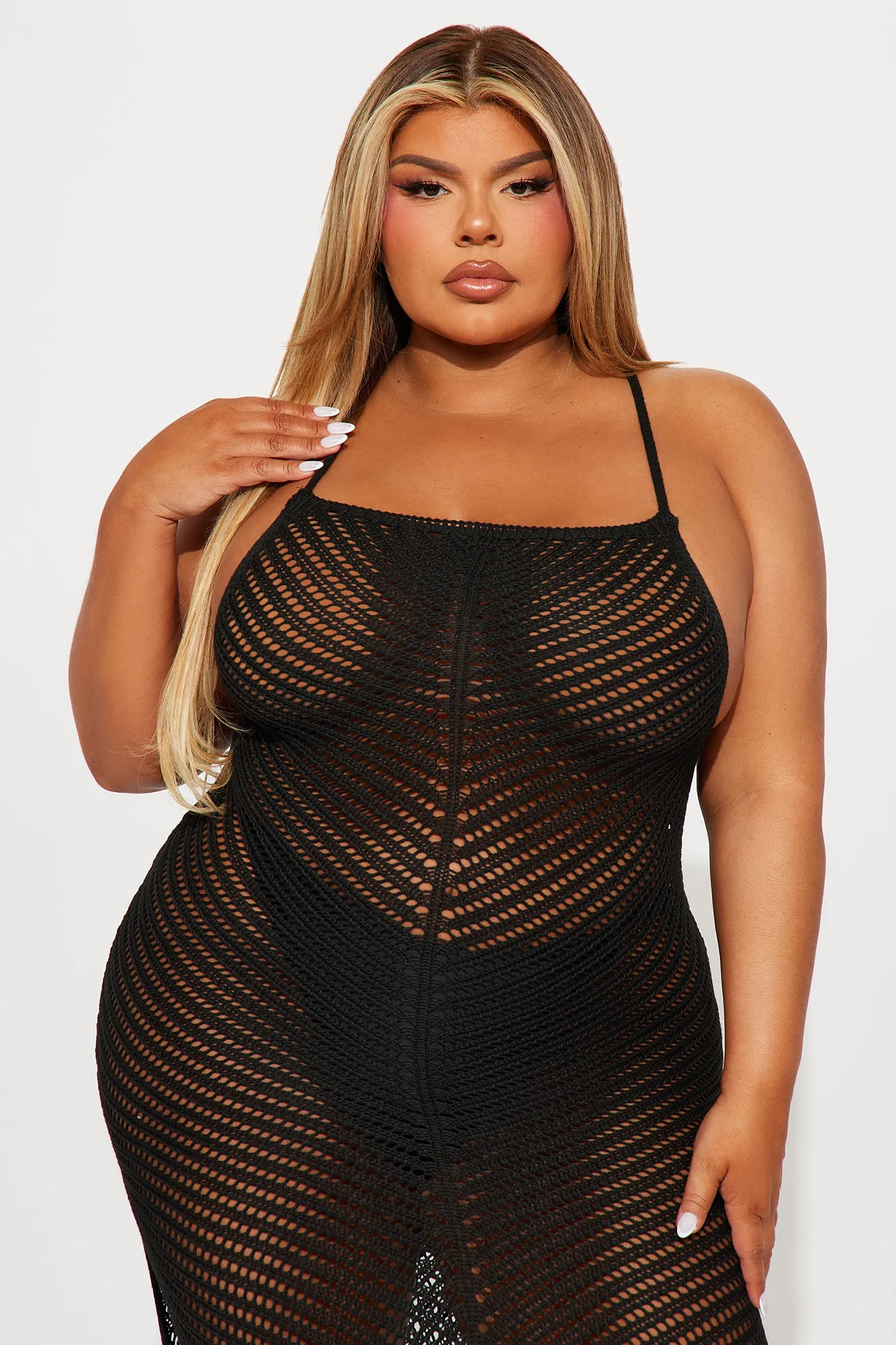 Nathalia Crochet Cover Up Dress - Black sold by Fashion Nova product image thumbnail 5