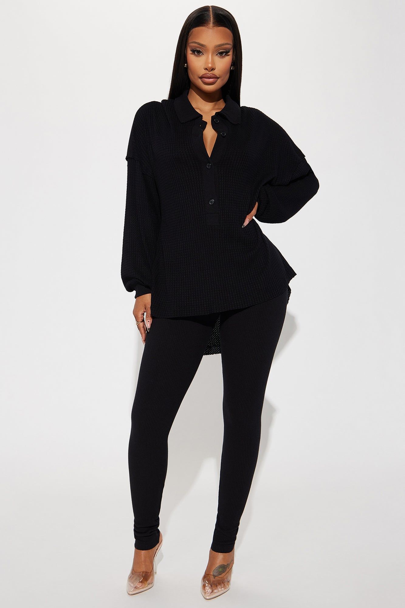 First Pick Legging Set - Black sold by Fashion Nova