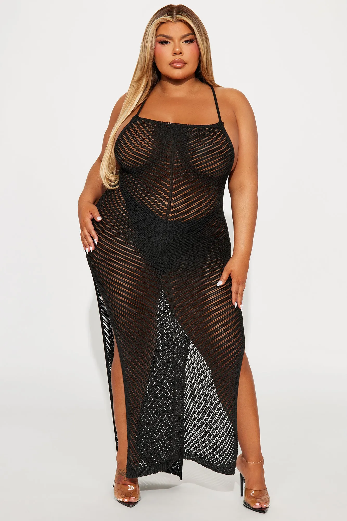 Nathalia Crochet Cover Up Dress - Black sold by Fashion Nova product image thumbnail 4