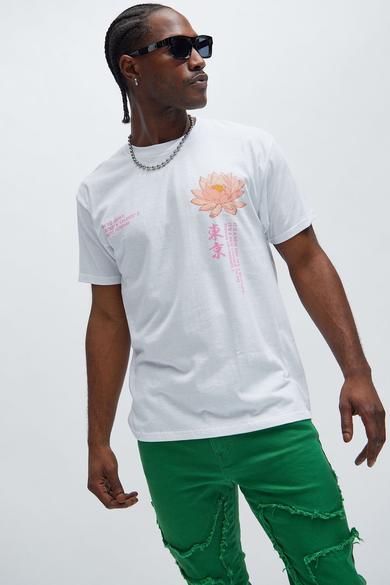 New Beginnings Lotus Short Sleeve Tee - White sold by Fashion Nova product image thumbnail 3