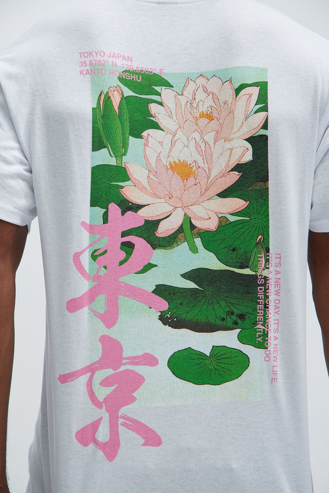 New Beginnings Lotus Short Sleeve Tee - White sold by Fashion Nova product image thumbnail 2