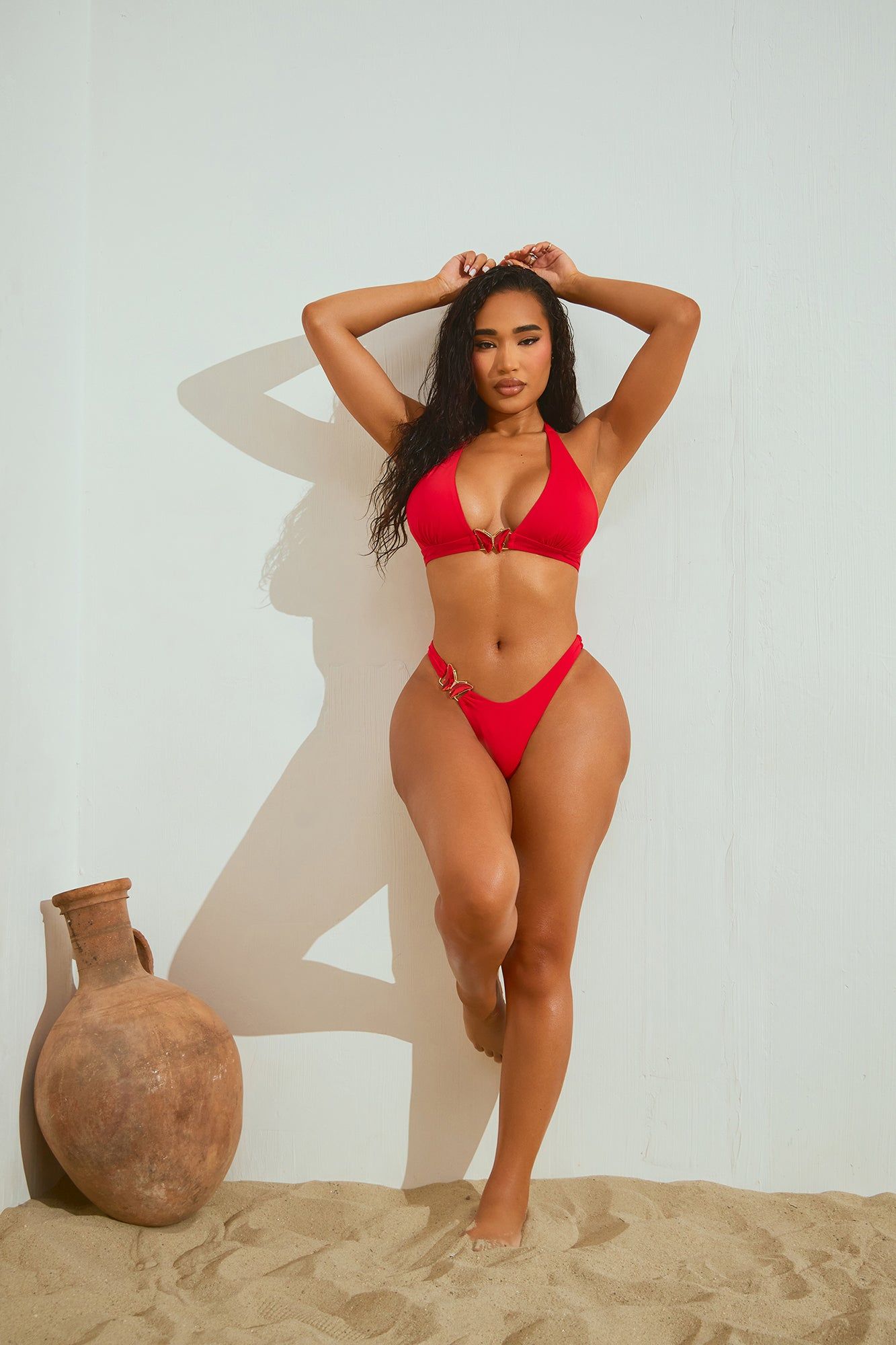 Set You Free Butterfly Gems 2 Piece Bikini - Red sold by Fashion Nova product image thumbnail 5