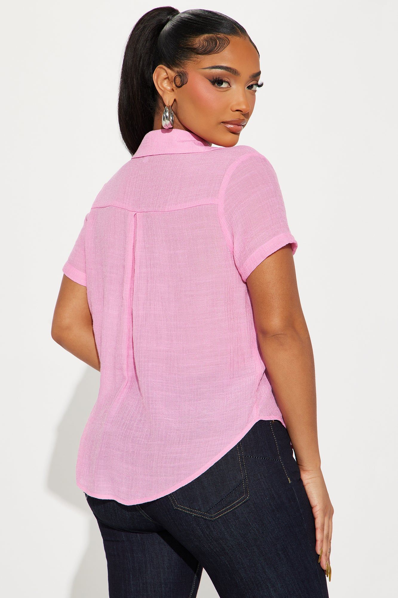 Dawn Shirt - Pink sold by Fashion Nova product image thumbnail 3