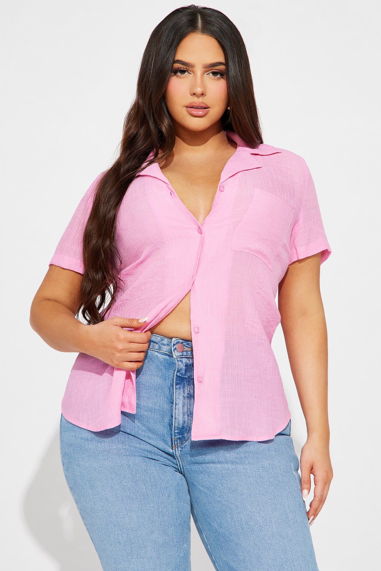 Dawn Shirt - Pink sold by Fashion Nova product image thumbnail 4