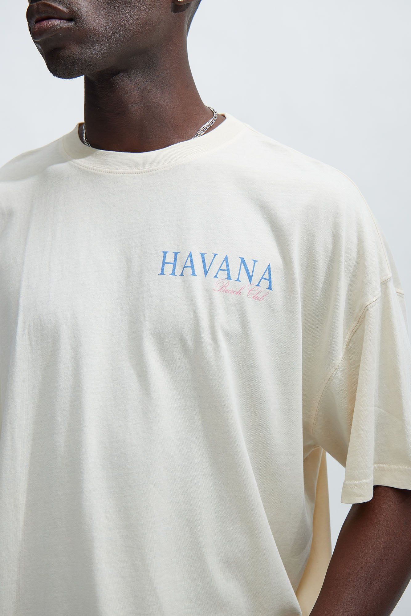 Havana Beach Oversize Short Sleeve Tee - Cream sold by Fashion Nova product image thumbnail 3